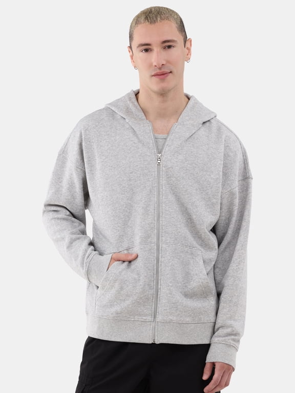 Zip Hoodie with Long Sleeves, Men's & Big Men's