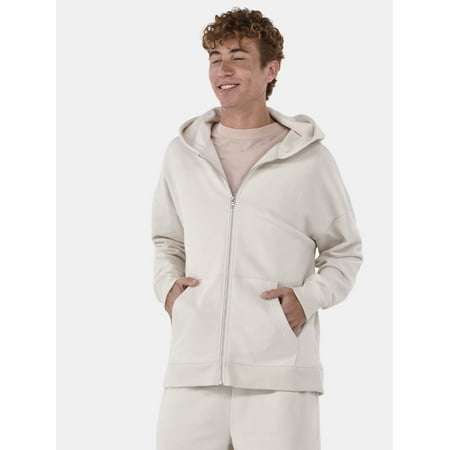 No Boundaries Zip Hoodie with Long Sleeves, Men's & Big Men's