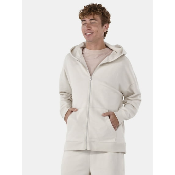 No Boundaries Zip Hoodie with Long Sleeves, Men's & Big Men's