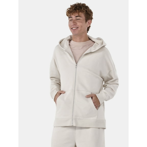 No Boundaries Zip Hoodie with Long Sleeves, Men's & Big Men's