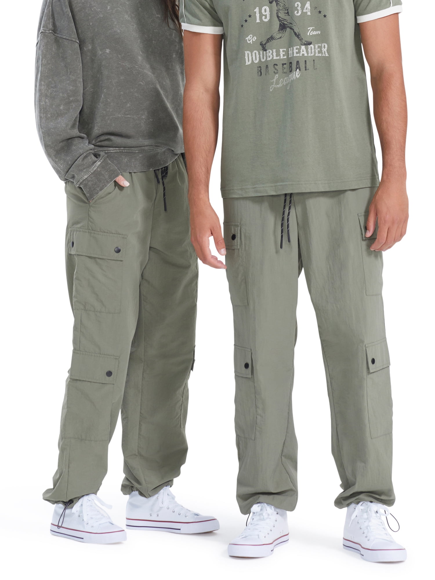No Boundaries All Gender Synthetic Cargo Pants, Men's Sizes XS 3XL
