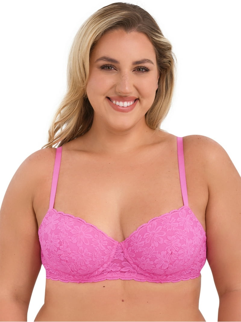 アンドマリー No Boundaries Women's Lace Balconette Bra with Sugarcup 34B-40DD