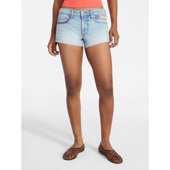 No Boundaries Americana Festival Denim Shorts, 2'' Inseam, Women's 00-18