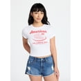 thumbnail image 1 of No Boundaries Americana Graphic Baby Tee, Women's and Women's Plus XXS-4X, 1 of 5