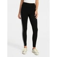 thumbnail image 1 of No Boundaries Ankle Leggings with Side Stripes, 27.5'' Inseam, Women's XXS-XXL, 1 of 5