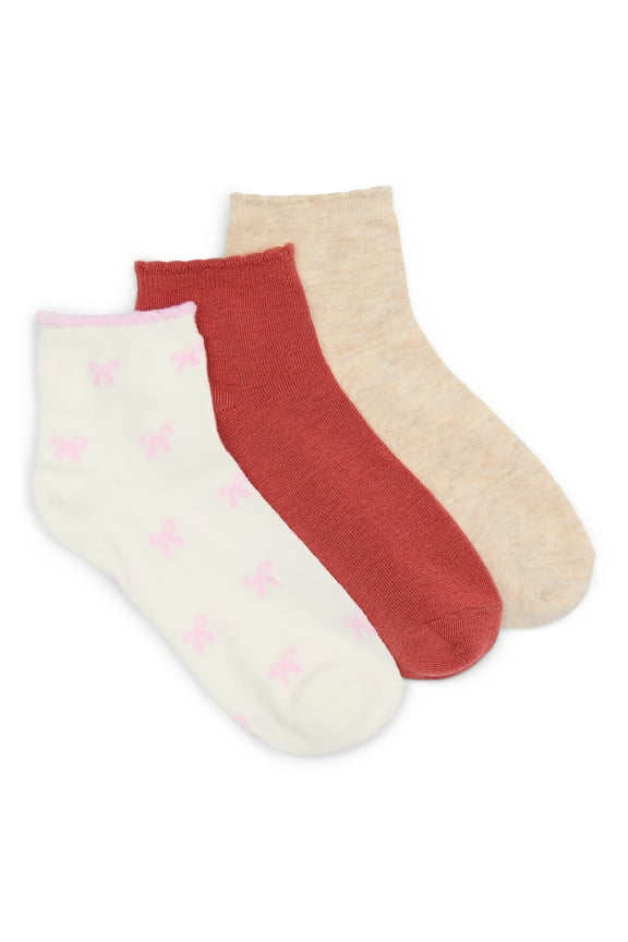 Ankle Socks, 3-Pack, Women's, Size 4-10