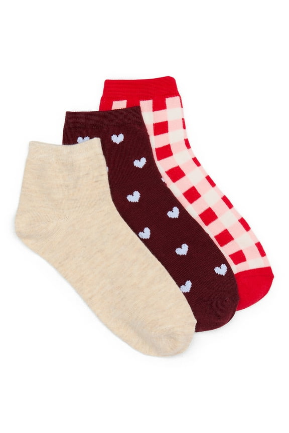 Ankle Socks, 3-Pack, Women's, Size 4-10