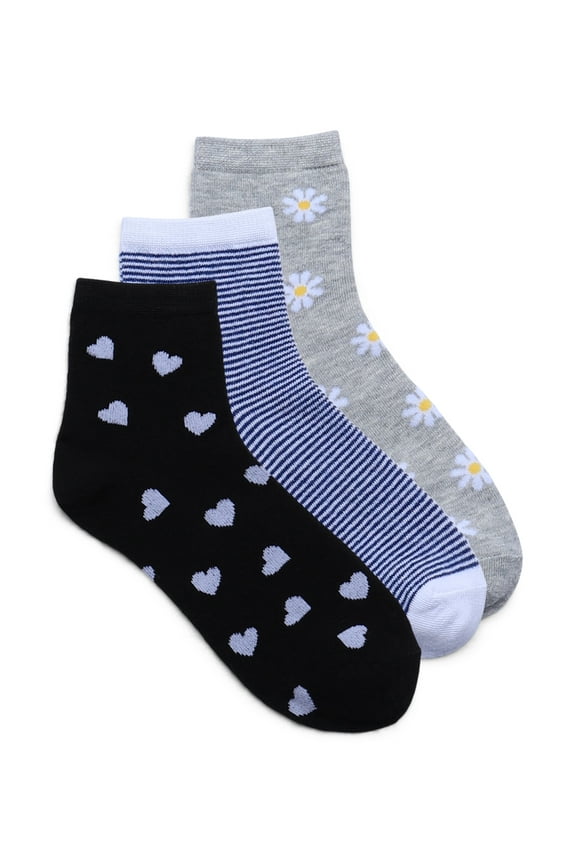 Ankle Socks, 3-Pack, Women's, Size 4-10