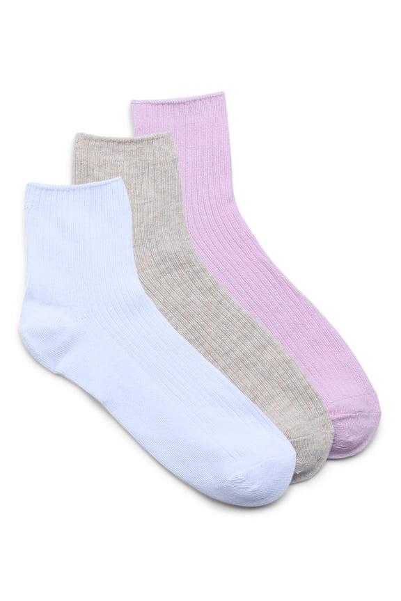 Ankle Socks, 3-Pack, Women's, Size 4-10