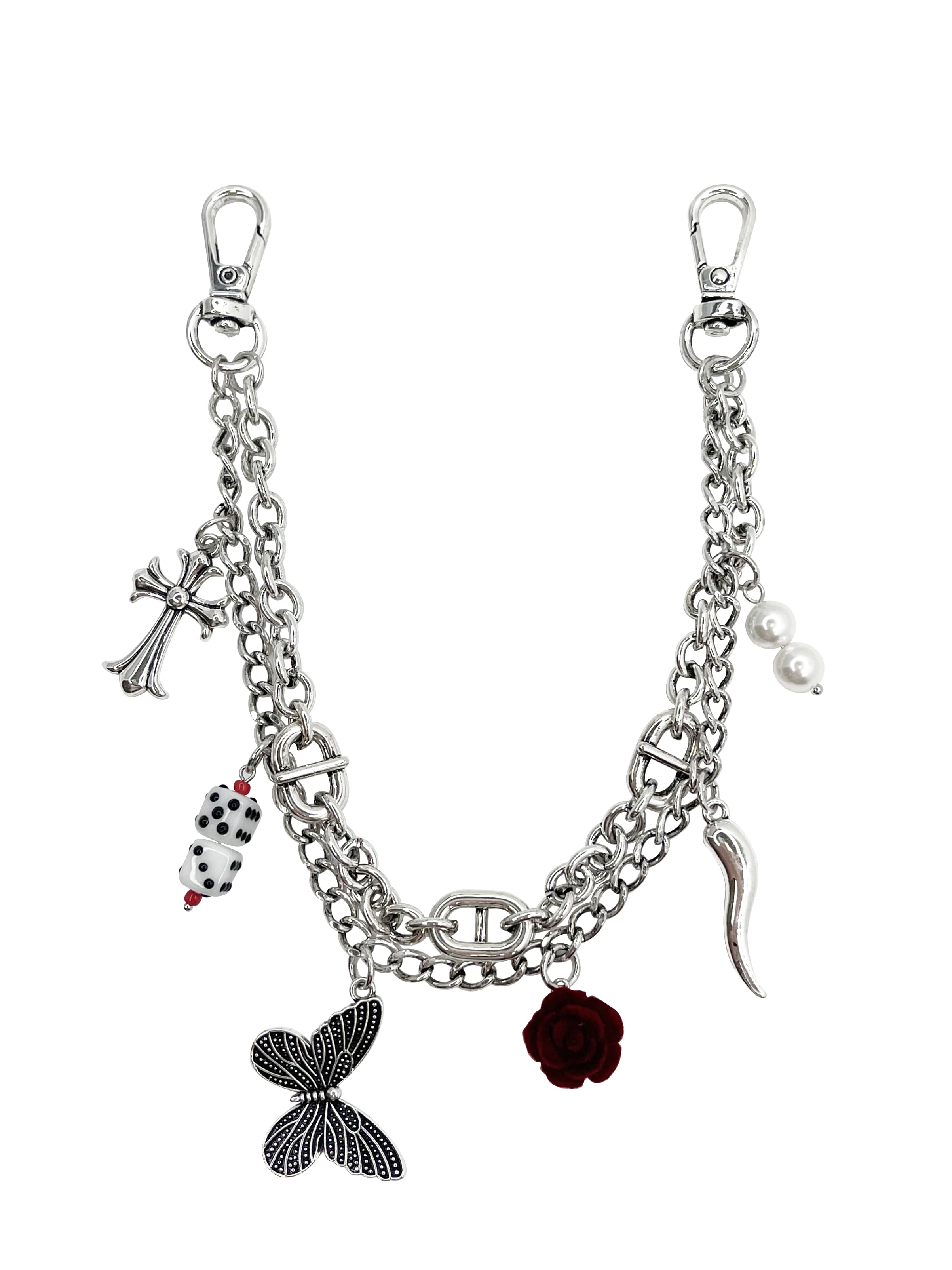 No Boundaries Women's Bag Charm, Antique Silver