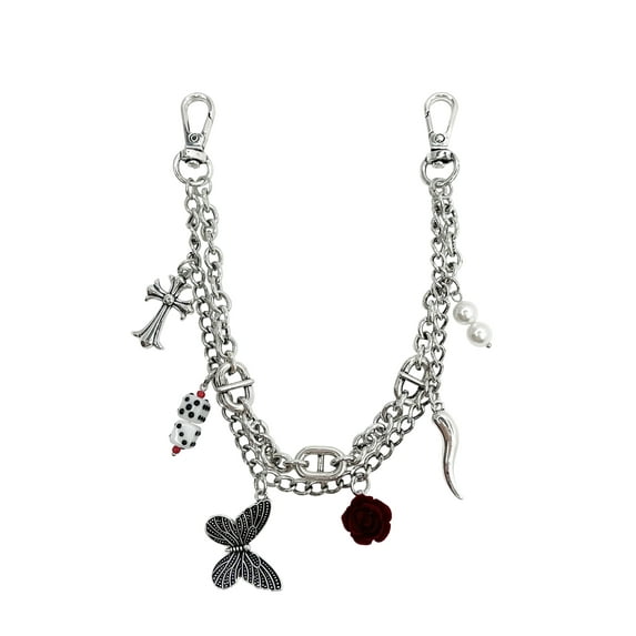 No Boundaries Women's Bag Charm, Antique Silver