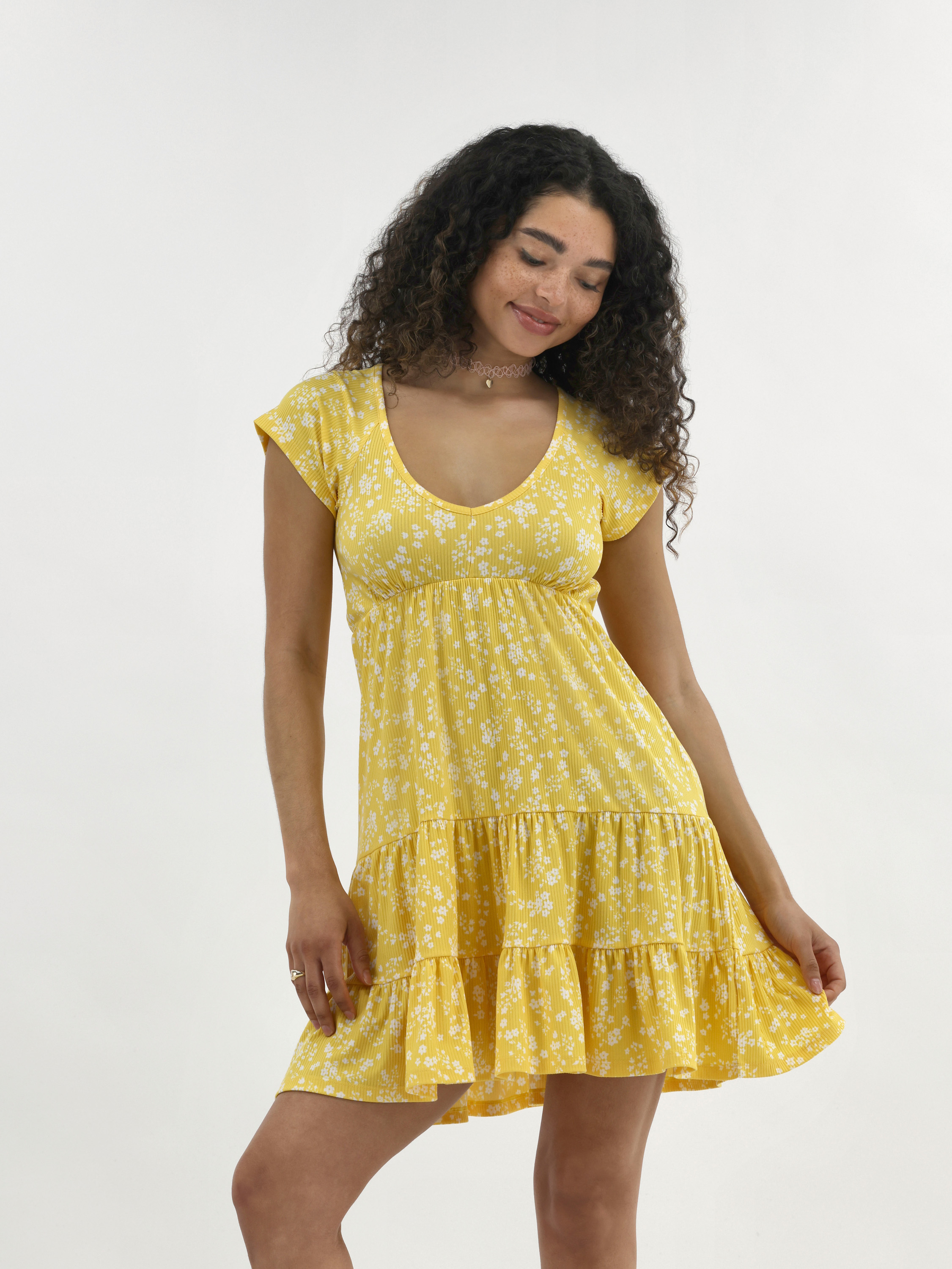 No Boundaries Babydoll Mini Dress, Women's