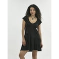 thumbnail image 1 of No Boundaries Babydoll Mini Dress, Women's, 1 of 5