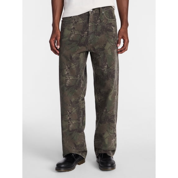 No Boundaries Baggy Fit Jeans, Tree Camo, Men's 28x30-40x32