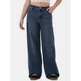 thumbnail image 1 of No Boundaries Baggy Wide Leg Jeans, Women's and Women's Plus, 1 of 5