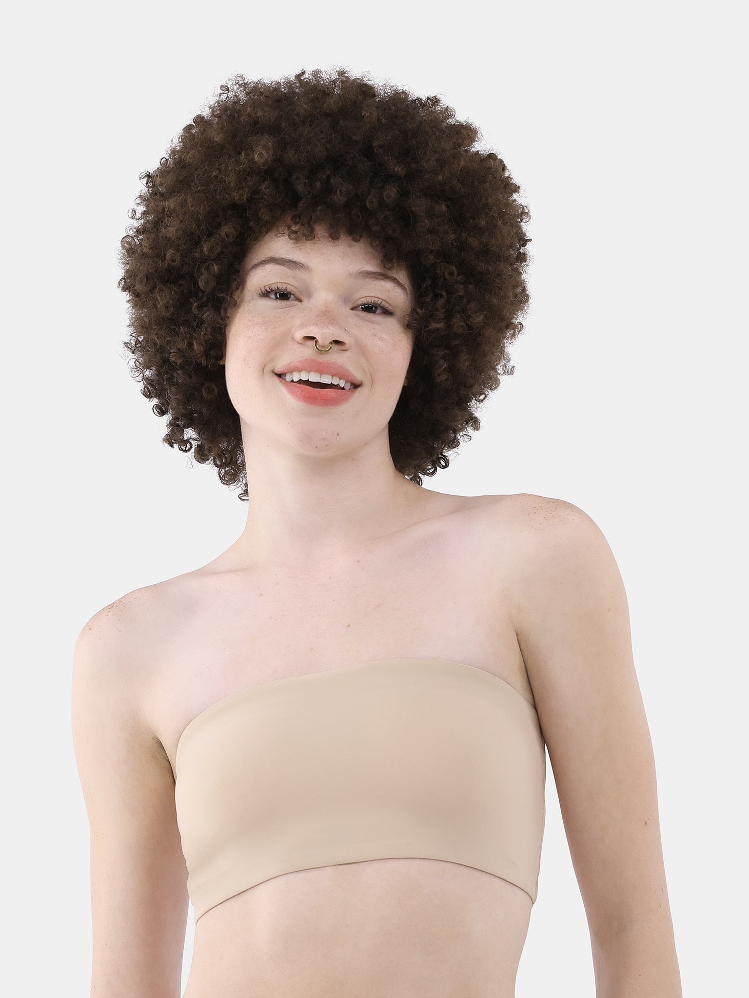 No Boundaries Women's Fit Stretch Bandeau Bra, Sizes XS-3XL