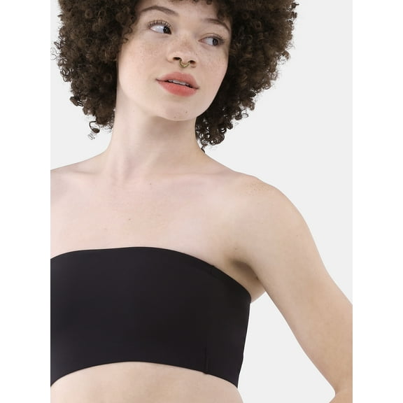 No Boundaries Women's Fit Stretch Bandeau Bra, Sizes XS-3XL