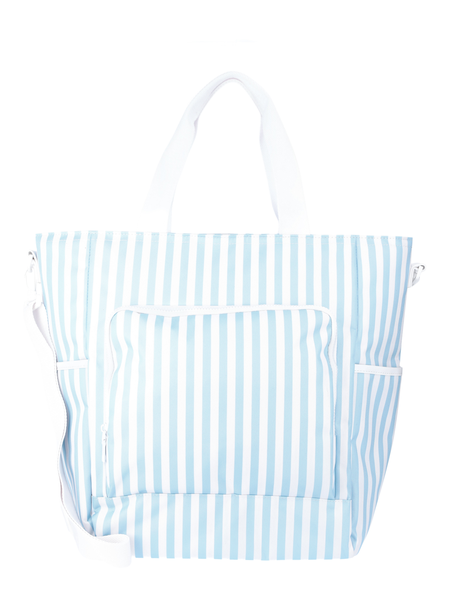 No Boundaries Beach Cooler Tote Bag, Blue Stripe, Women’s