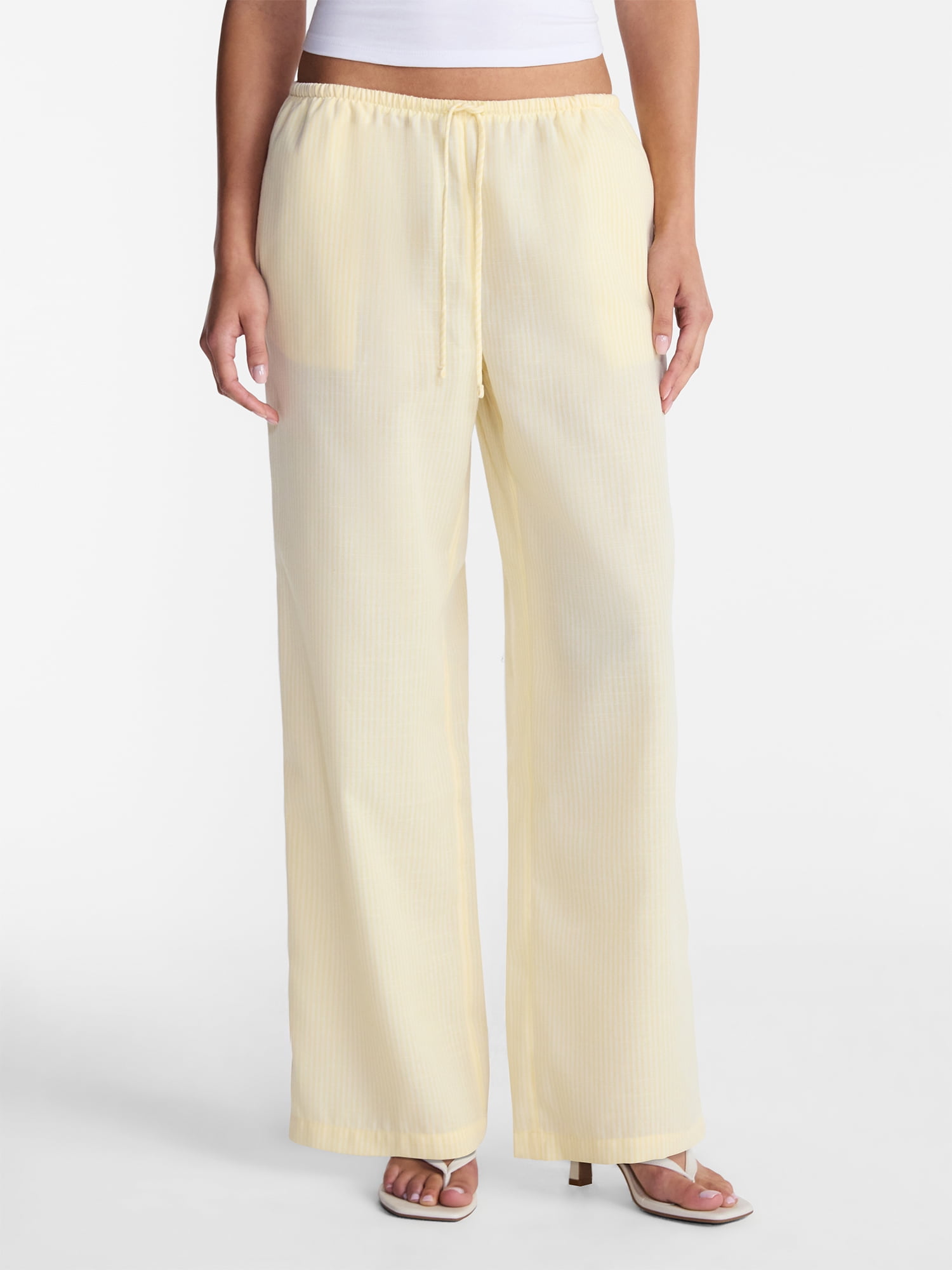 No Boundaries Drawstring Beach Pant, Women's and Women's Plus