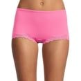thumbnail image 1 of No Boundaries Body Base Boyshort with Lace, Women's and Women's Plus, 1 of 3