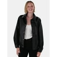 thumbnail image 1 of No Boundaries Bomber Jacket, Women's and Women's Plus, 1 of 5