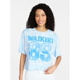 thumbnail image 1 of No Boundaries Boxy Cropped Graphic Tee, Women's XXS-XXL, 1 of 5