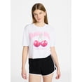 thumbnail image 1 of No Boundaries Boxy Cropped Graphic Tee, Women's XXS-XXL, 1 of 5