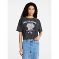 thumbnail image 1 of No Boundaries Boxy Cropped Graphic Tee, Women's XXS-XXL, 1 of 5