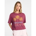 thumbnail image 1 of No Boundaries Boxy Cropped Graphic Tee, Women's XXS-XXL, 1 of 5