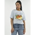 thumbnail image 1 of No Boundaries Boxy Cropped Graphic Tee with Short Sleeves, Women's, 1 of 5