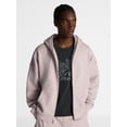 thumbnail image 1 of No Boundaries Boxy Oversized Fit Fleece Zip Hoodie Sweatshirt with Long Sleeves, Men's XS-4XLT, 1 of 6