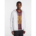 thumbnail image 1 of No Boundaries Boxy Oversized Fit Fleece Zip Hoodie Sweatshirt with Long Sleeves, Men's XS-4XLT, 1 of 6