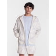thumbnail image 1 of No Boundaries Boxy Oversized Fit Fleece Zip Hoodie Sweatshirt with Long Sleeves, Men's XS-4XLT, 1 of 6
