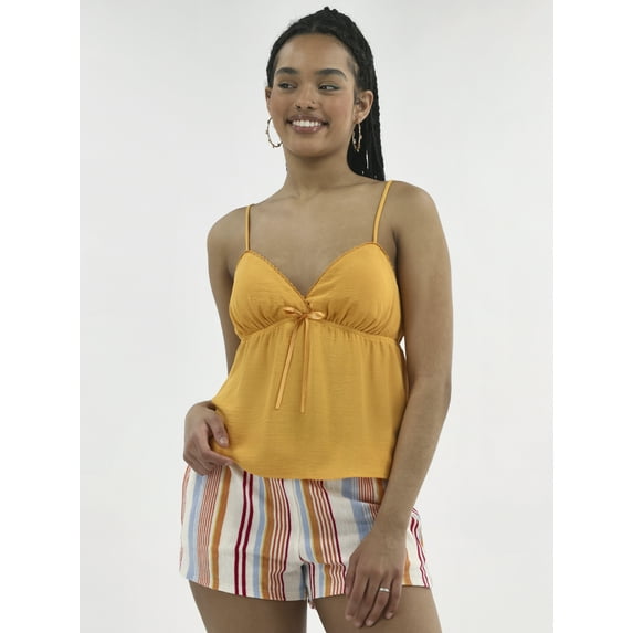 No Boundaries Babydoll Tank Top, Women's