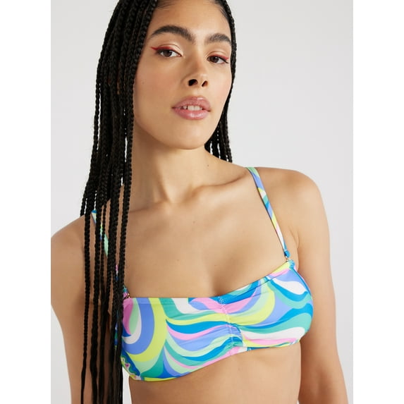 No Boundaries Women's Bralette Bikini Top, Sizes XXS-XXL