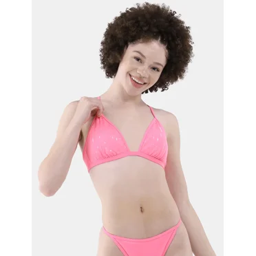 No Boundaries Bralette Bikini Top with Sequins, Women’s