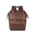 thumbnail image 1 of No Boundaries Brown Pvc Frame Backpack, 1 of 4