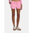 thumbnail image 1 of No Boundaries Brushed Knit Waffle Sleep Shorts, 2.5" Inseam, Women's and Women's Plus, 1 of 5