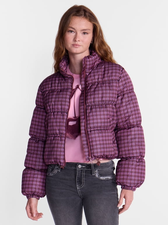 Bubble Hem Puffer Jacket, Women's and Women's Plus XXS-4X