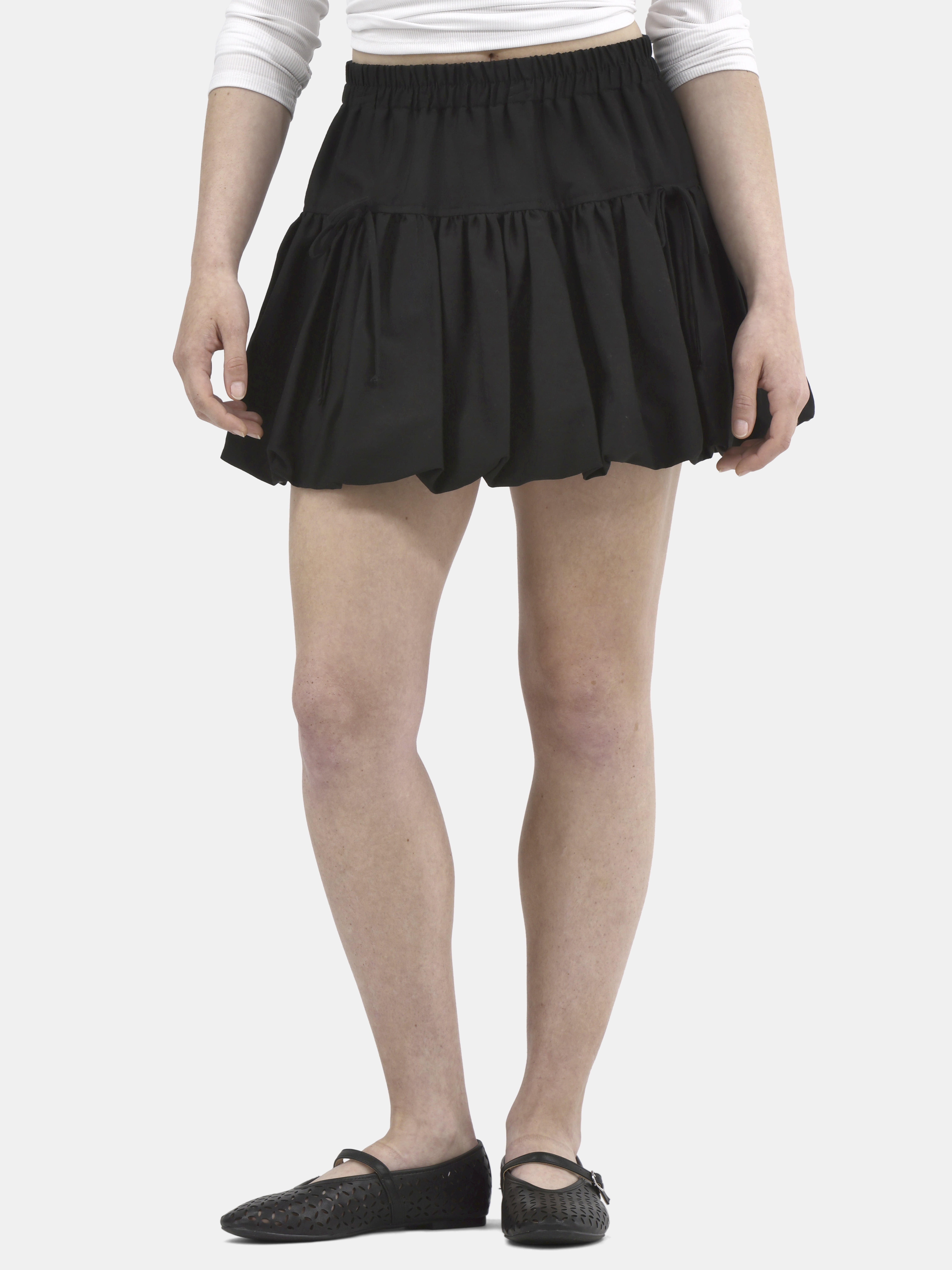 ミニスカート N21 numero ventuno MINI SKIRT WITH BOW (C121 5246 9000) No Boundaries Bubble Mini Skirt with Bows, Women's - Walmart.com