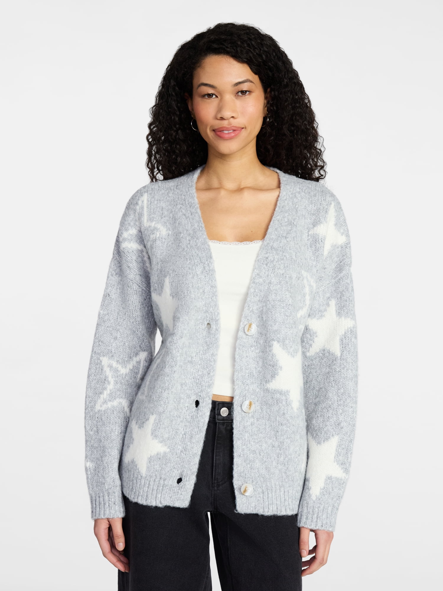Button-Front Cardigan, Women's XXS-XXL