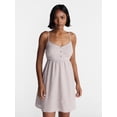 thumbnail image 1 of No Boundaries Button Front Mini Dress, Women's XXS-XXL, 1 of 5