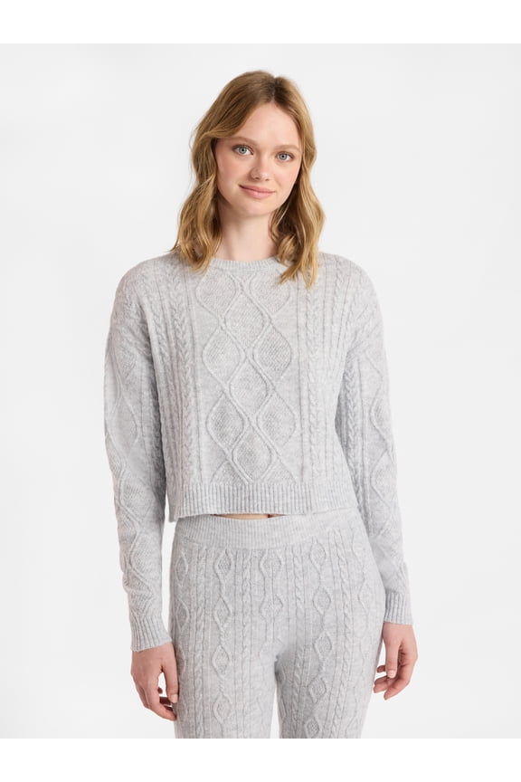 Cable Knit Pullover Sweater, Lightweight, Women’s