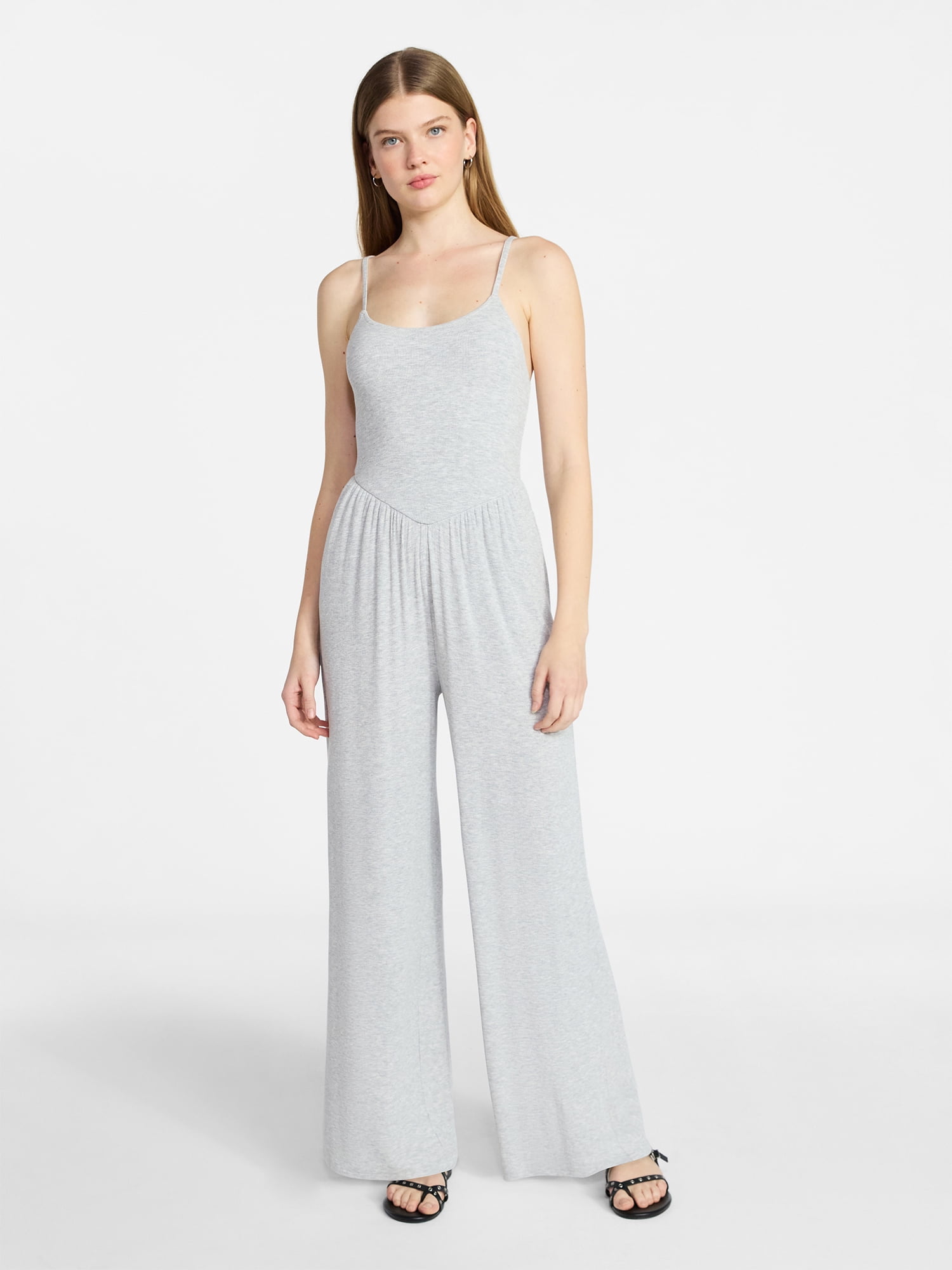No Boundaries Sleeveless Cami Jumpsuit, Women's XXS-XXL - Walmart.com