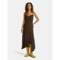thumbnail image 1 of No Boundaries Cami Maxi Dress with Cowl Neck, Women's, 1 of 4