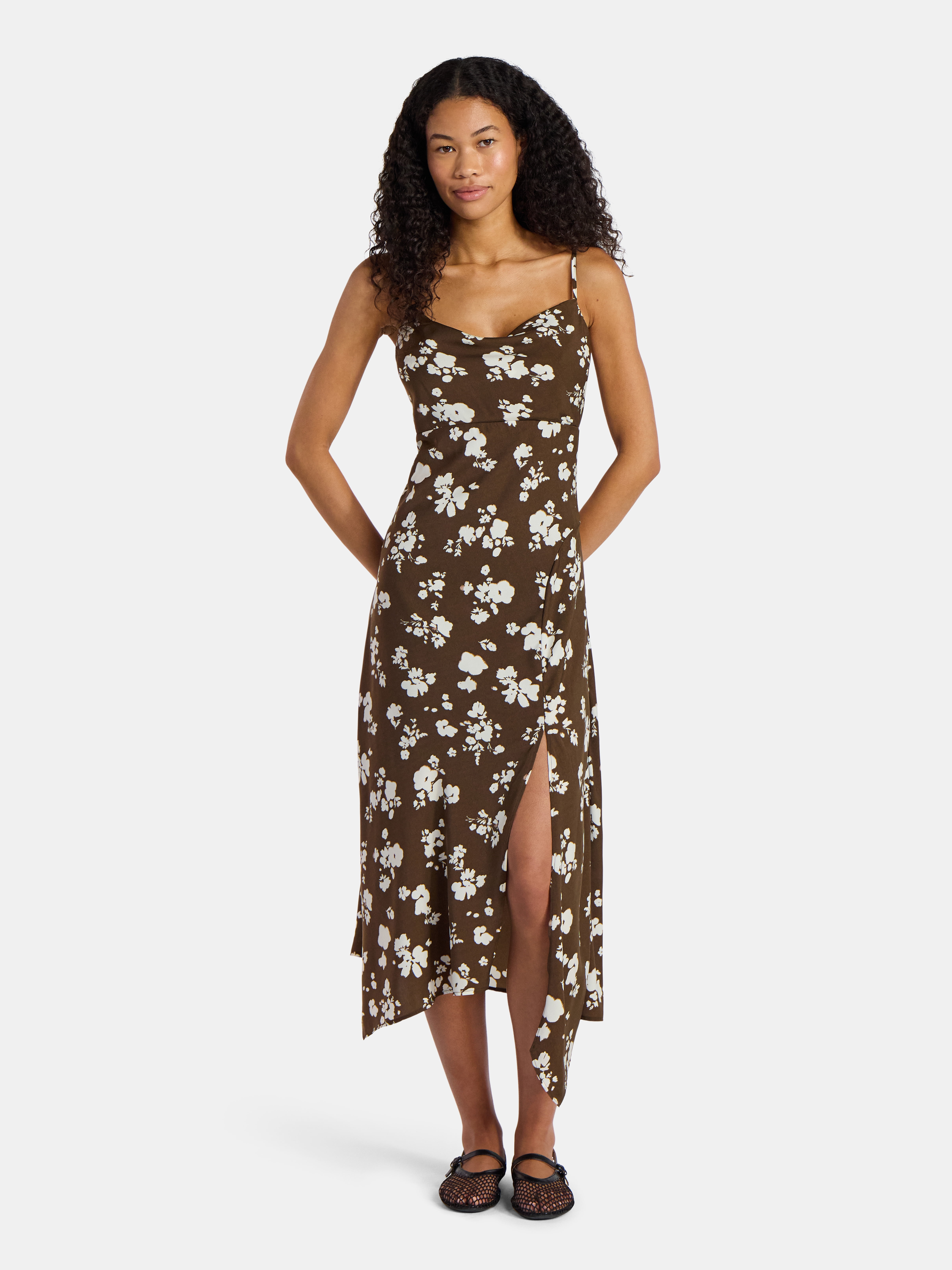 Cami Maxi Dress with Cowl Neck, Women's