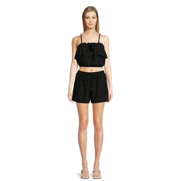 No Boundaries Cami and Shorts Set, 2 Piece, Women’s and Women’s Plus