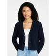 thumbnail image 1 of No Boundaries Cropped Knit Cardigan, Women's XXS-XXL, 1 of 6