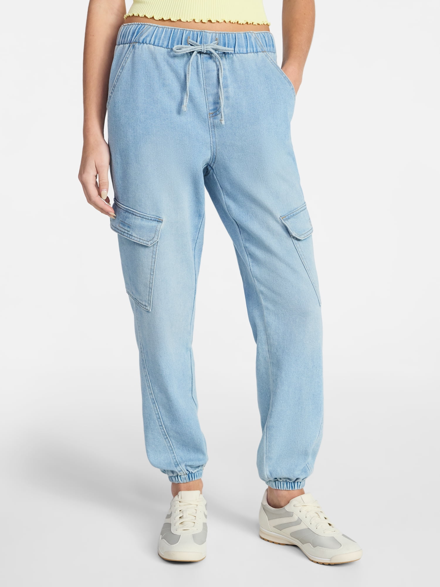 No Boundaries Cargo Jogger Pants, Women's