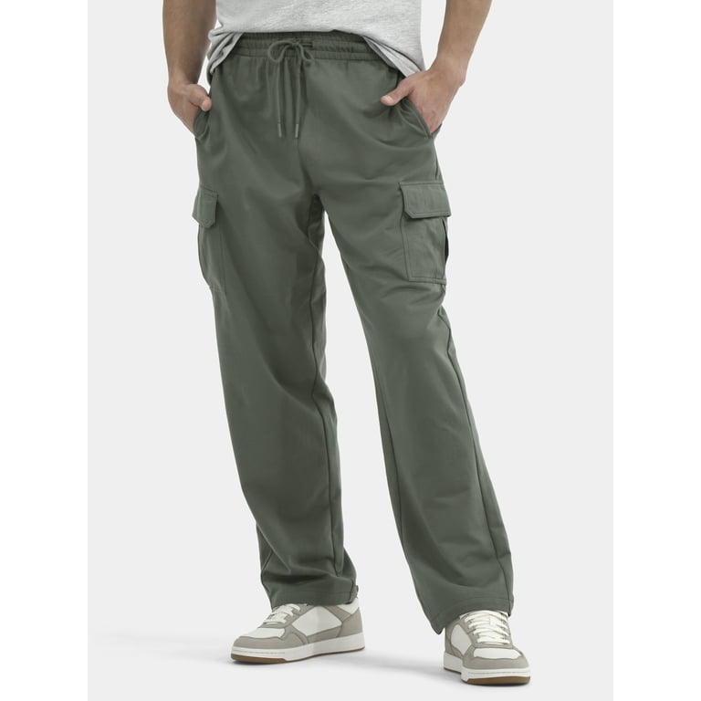 No Boundaries Men's and Big Men's Cargo Lounge Pants, Relaxed Fit